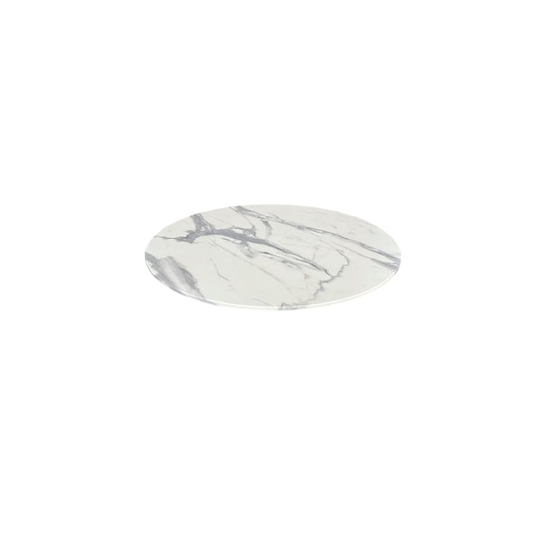 Holland Bar Stool Co 32 Diameter White Marble, IndoorOutdoor AllSeason EuroSlim Table Top by the Co ODS32RWM - main
